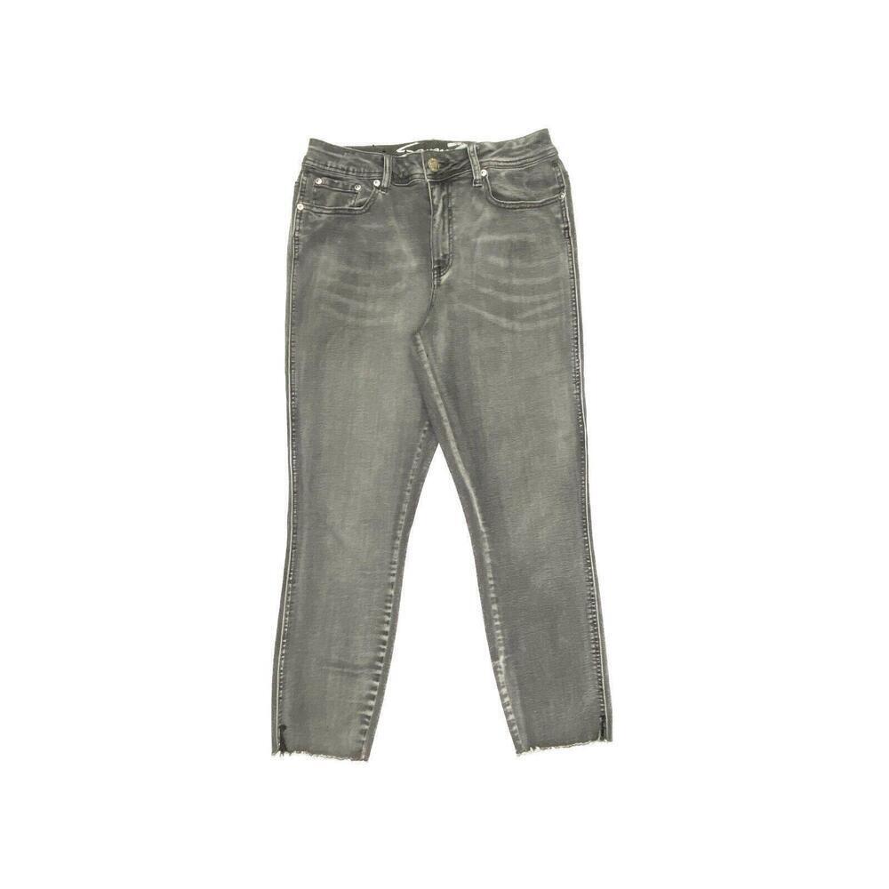 Sonoma High Rise Skinny Raw Hem Women's size Gray Denim jeans